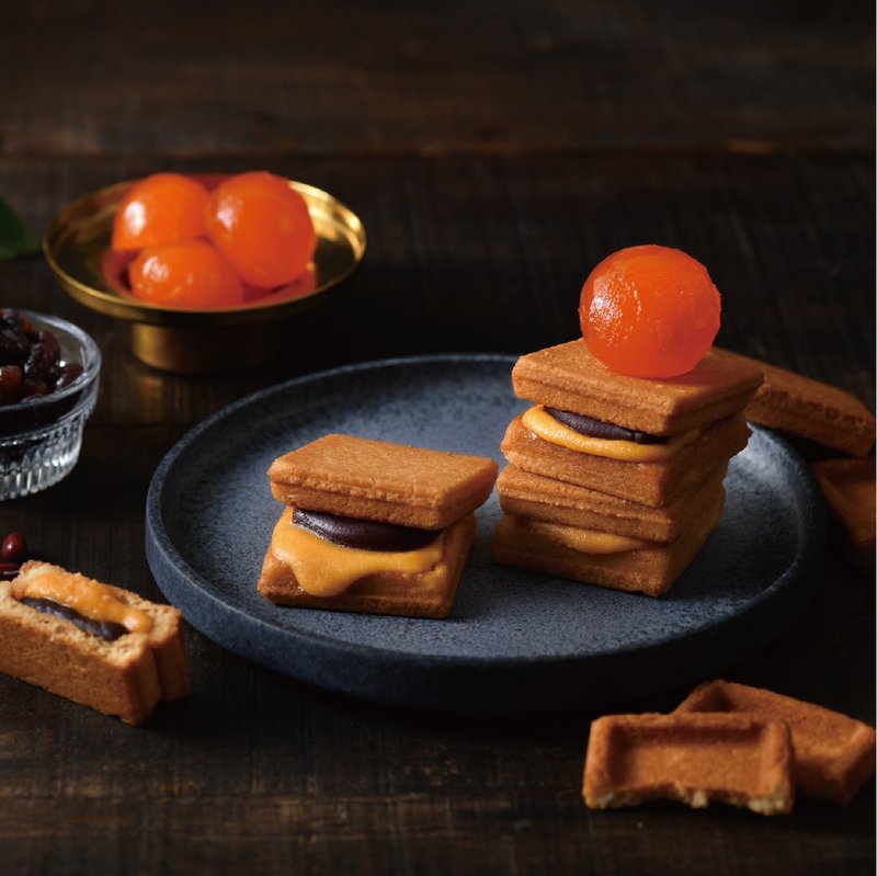 中秋限定 | 简单李 李式月饼 金沙蛋黄酥夹心饼 12入 - 手工饼干 - 新鲜食材 