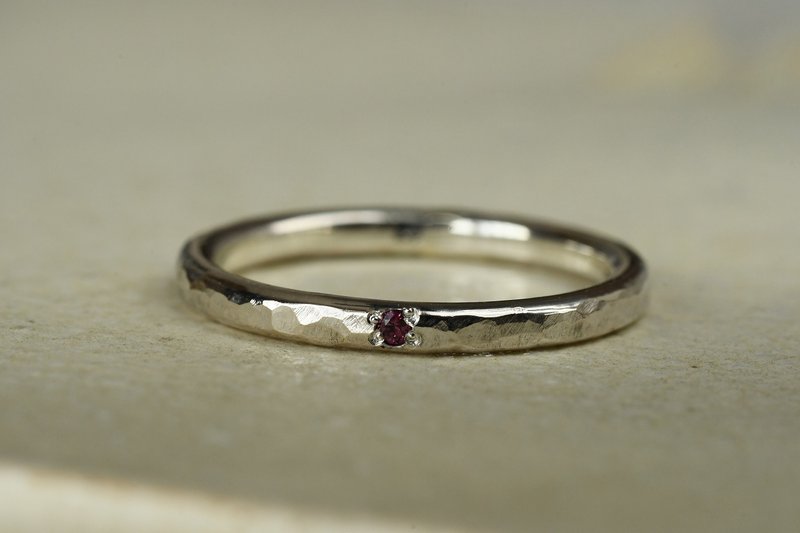 日常物语：红榴石 - 戒指 - 其他金属 银色