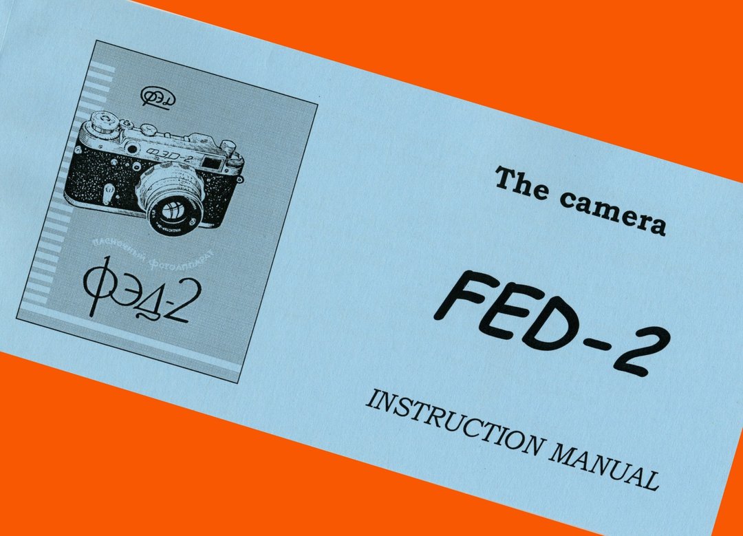 FED-2 相机苏联 Leica & Tessar 英文手册副本说明书 - 相机 - 纸 