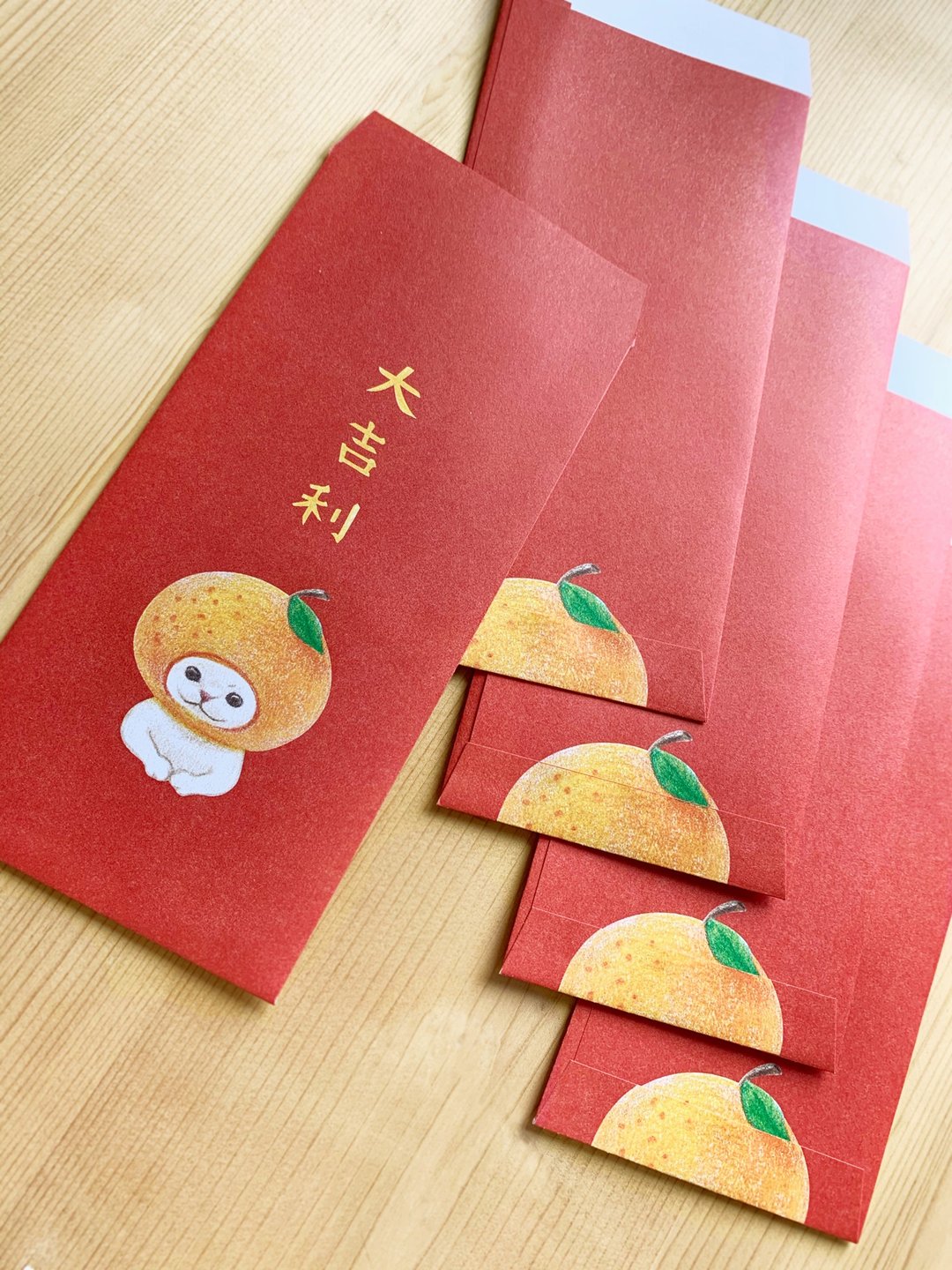 大吉利 红包袋 (５入一包) - 红包/春联 - 纸 红色