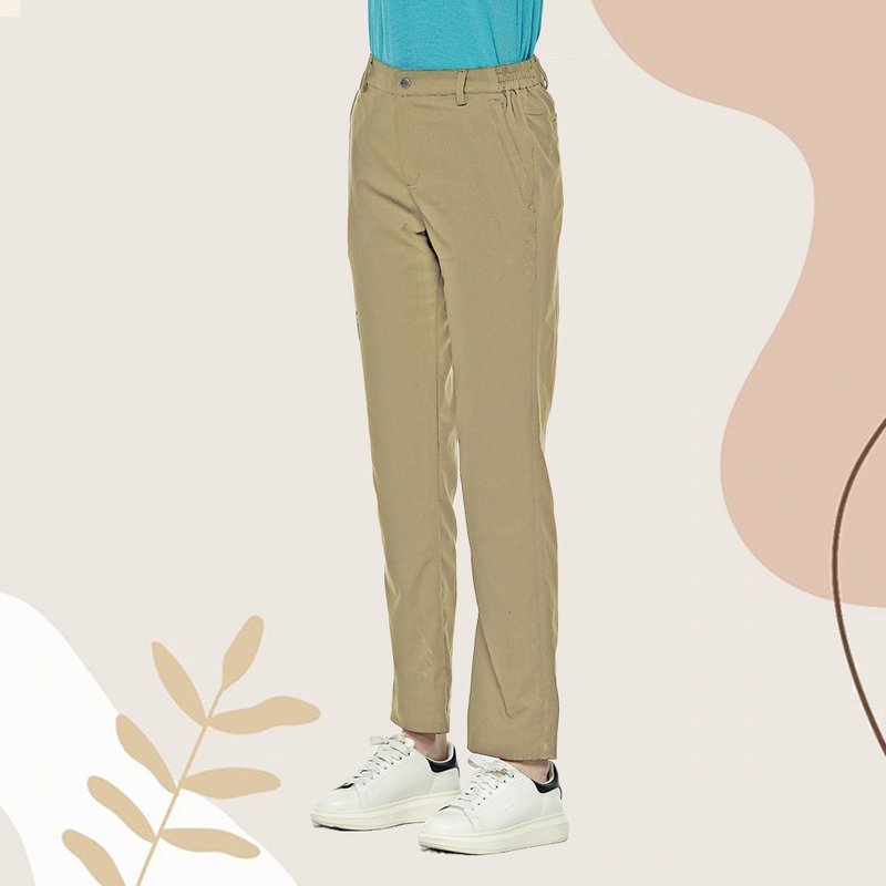 【Wildland 荒野】日本纱弹性抗UV长裤 女 W1301-121 小麦色 - 女装长裤 - 聚酯纤维 卡其色