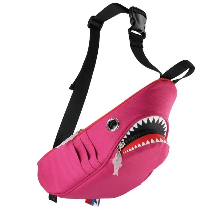 Morn Creations 正版鲨鱼腰包- 粉红 (SK-210-PK) - 侧背包/斜挎包 - 其他材质 粉红色