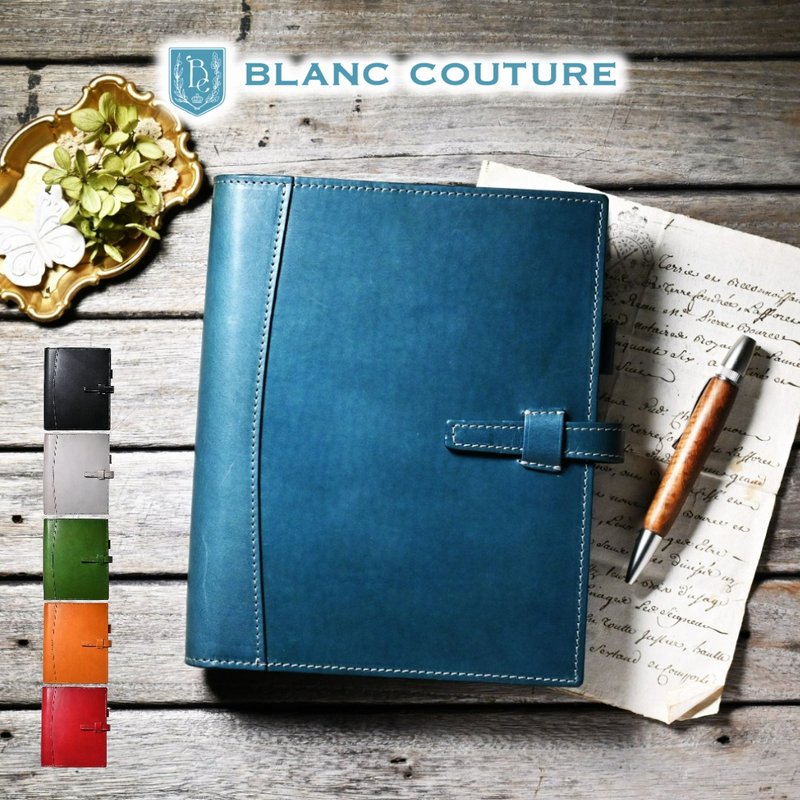 系统手帐 A5 尺寸 真皮 19mm વાળા 皮革 - 笔记本/手帐 - 真皮 黑色