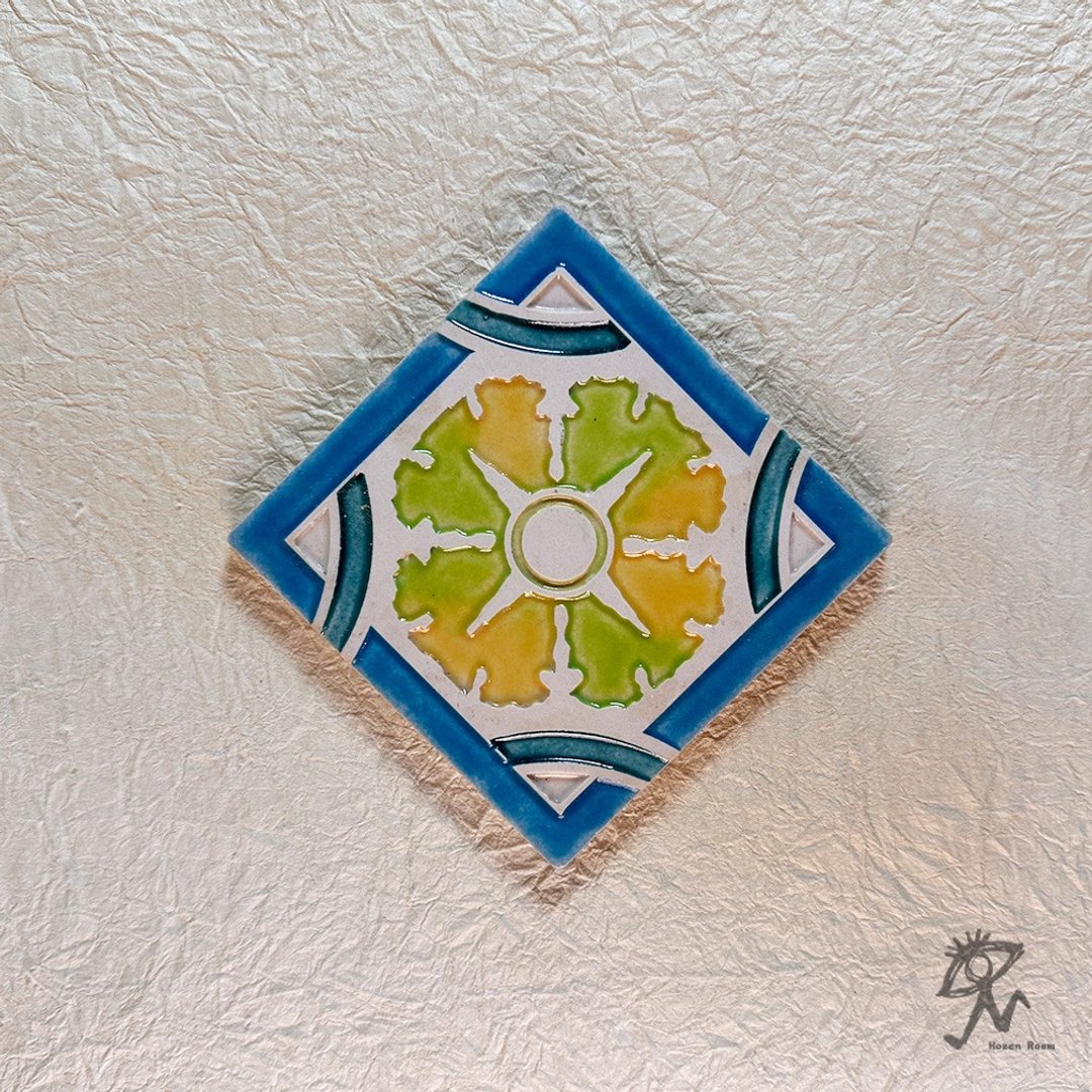 【 山人成型-花砖 】手工入釉 复古几何花砖 装饰磁砖_压箱藏品 - 墙贴/壁贴 - 瓷 