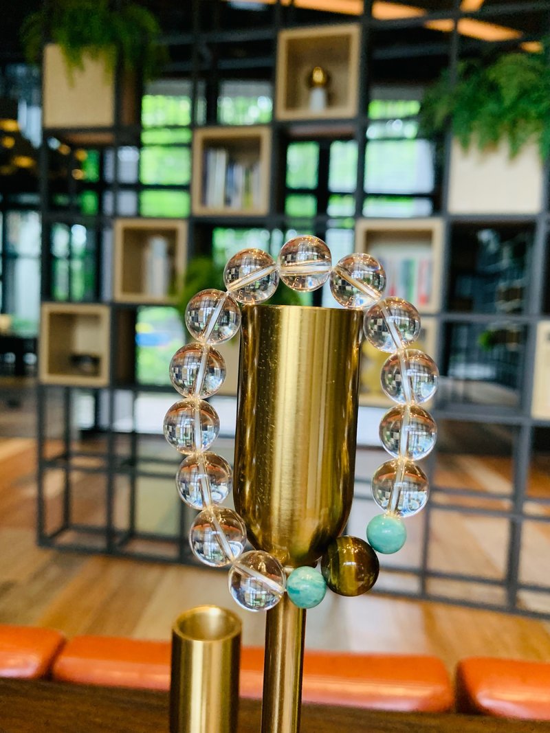 蓦然(手环系列)白水晶12mm--净化身心 - 手链/手环 - 水晶 白色