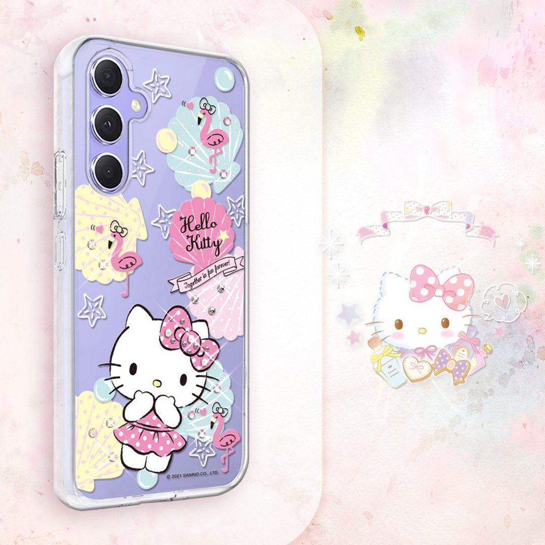 Samsung Galaxy A55/A54/A53/A35 轻薄军规防摔水晶壳-凯蒂夏一跳 - 手机壳/手机套 - 其他材质 多色
