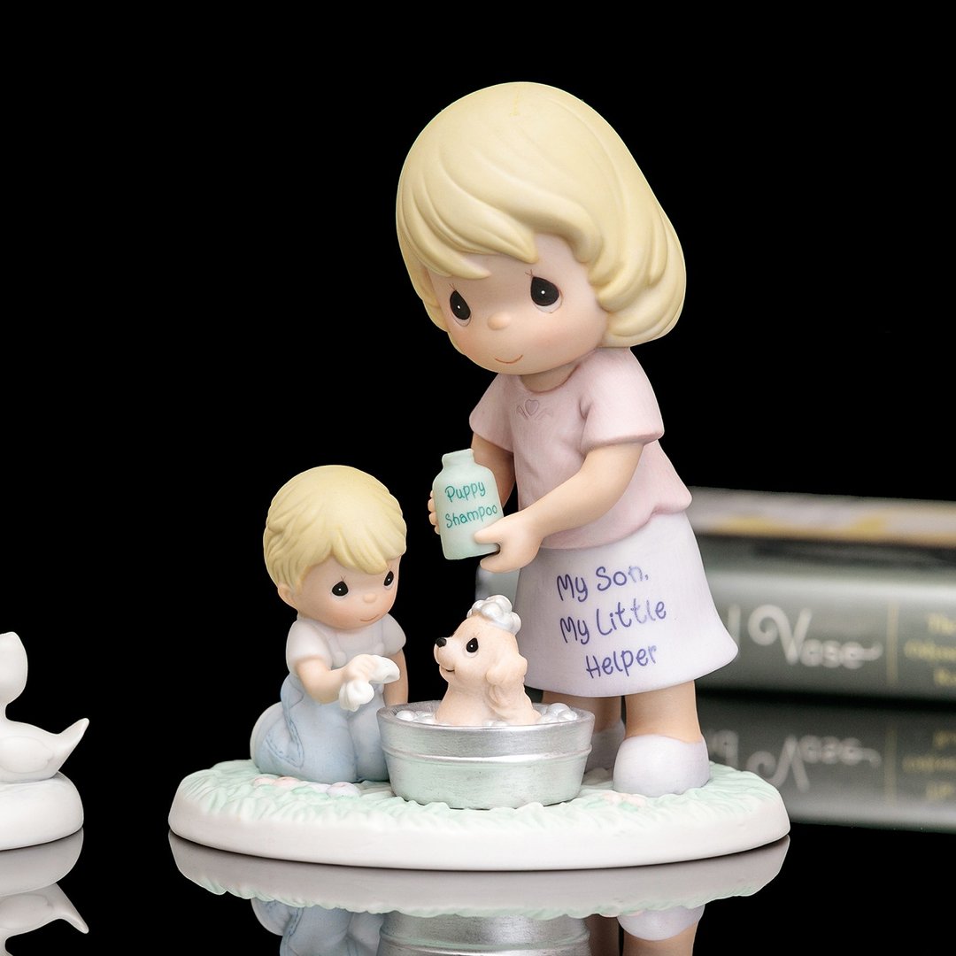 Precious Moments 2009 母亲节礼物 My Son My Little Helper - 玩偶/公仔 - 瓷 