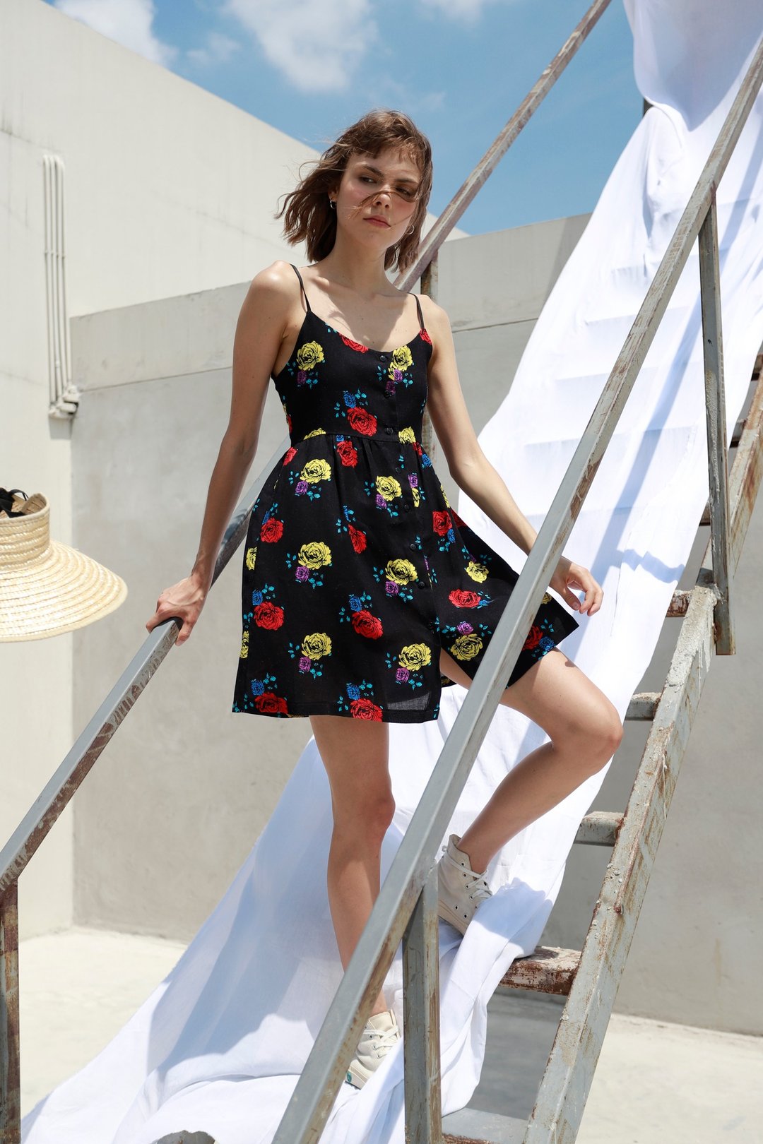 Aprilpoolday / ROSES DRESS / Black / L - 洋装/连衣裙 - 其他材质 黑色