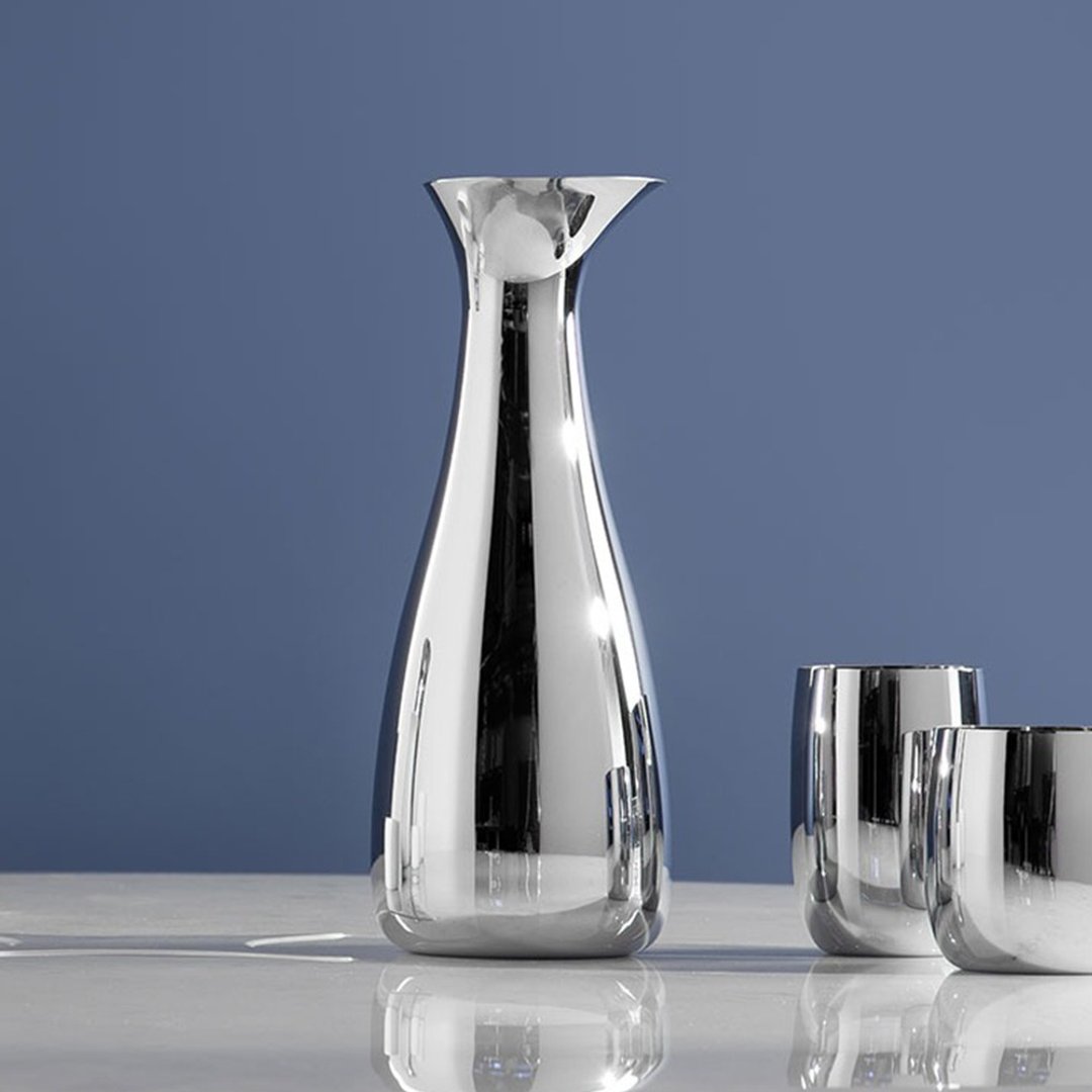 丹麦 Stelton Foster 附盖水瓶 1L - 水瓶/水壶 - 不锈钢 银色