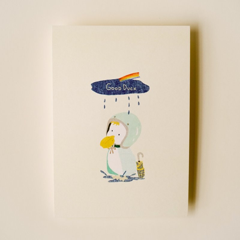 明信片 Good duck 幸运鸭呀 - 卡片/明信片 - 纸 多色