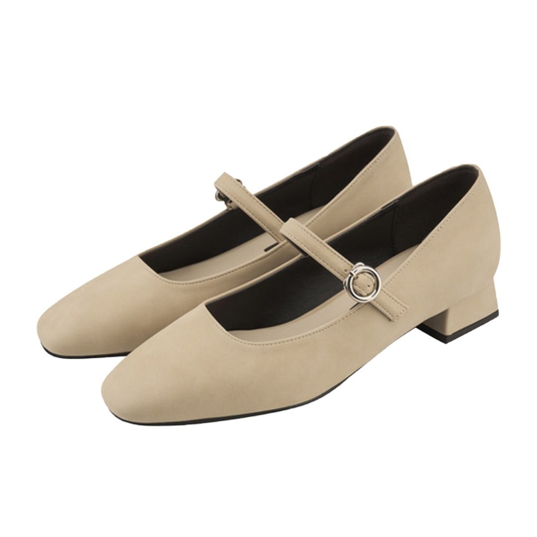 PRE-ORDER SPUR Slim Square Mary Jane QA8024 Beige - 其他女款皮鞋 - 其他材质 