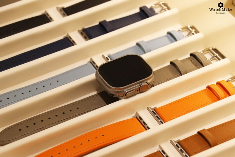 意大利小牛真皮表带—Apple Watch可用 - 表带 - 真皮 多色