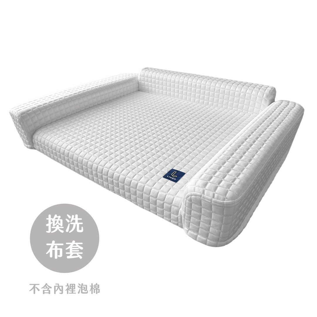 【换洗布套】宠物沙发床2.0 (凉感布套新上市) - 床垫/笼子 - 聚酯纤维 灰色