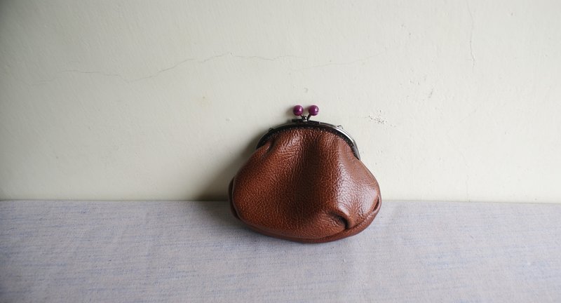 口金置物小包 - 化妆包/杂物包 - 真皮 