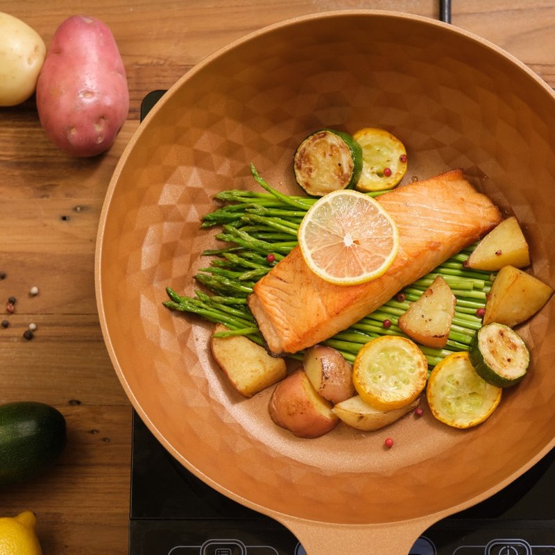 【Korea King】韩国Diamond X 钛金盾晶钻不沾炒锅28CM - 锅具/烤盘 - 铝合金 