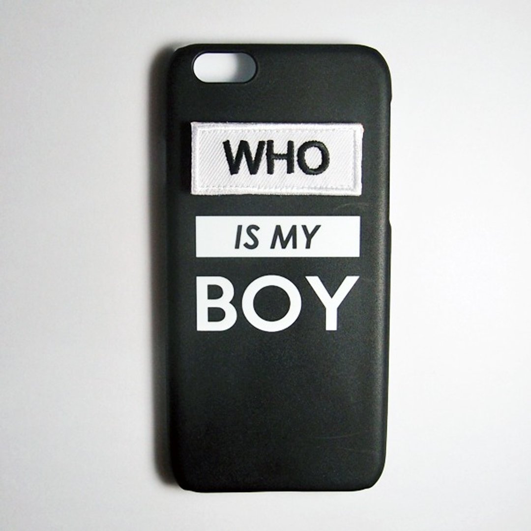 SO GEEK 手机壳设计品牌 WHO IS MY LOVE 名牌定制款(黑) - 手机壳/手机套 - 塑料 黑色