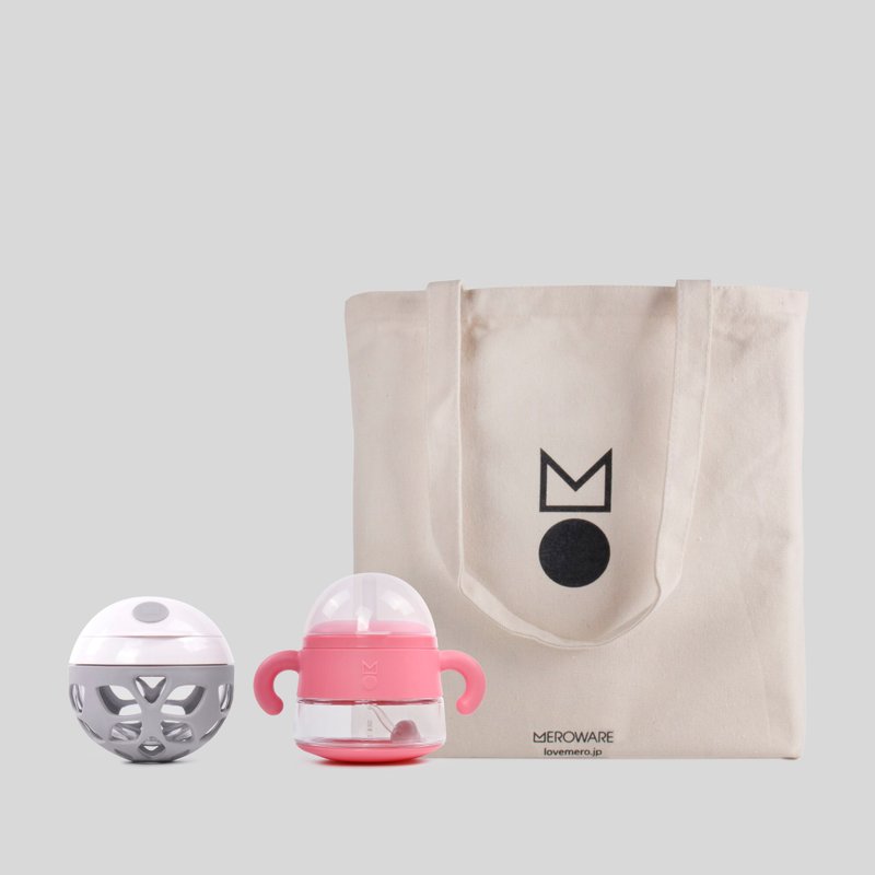 meroware ALICE吸管杯及ELLE零食球 礼品装 - 奶瓶/奶嘴 - 塑料 蓝色