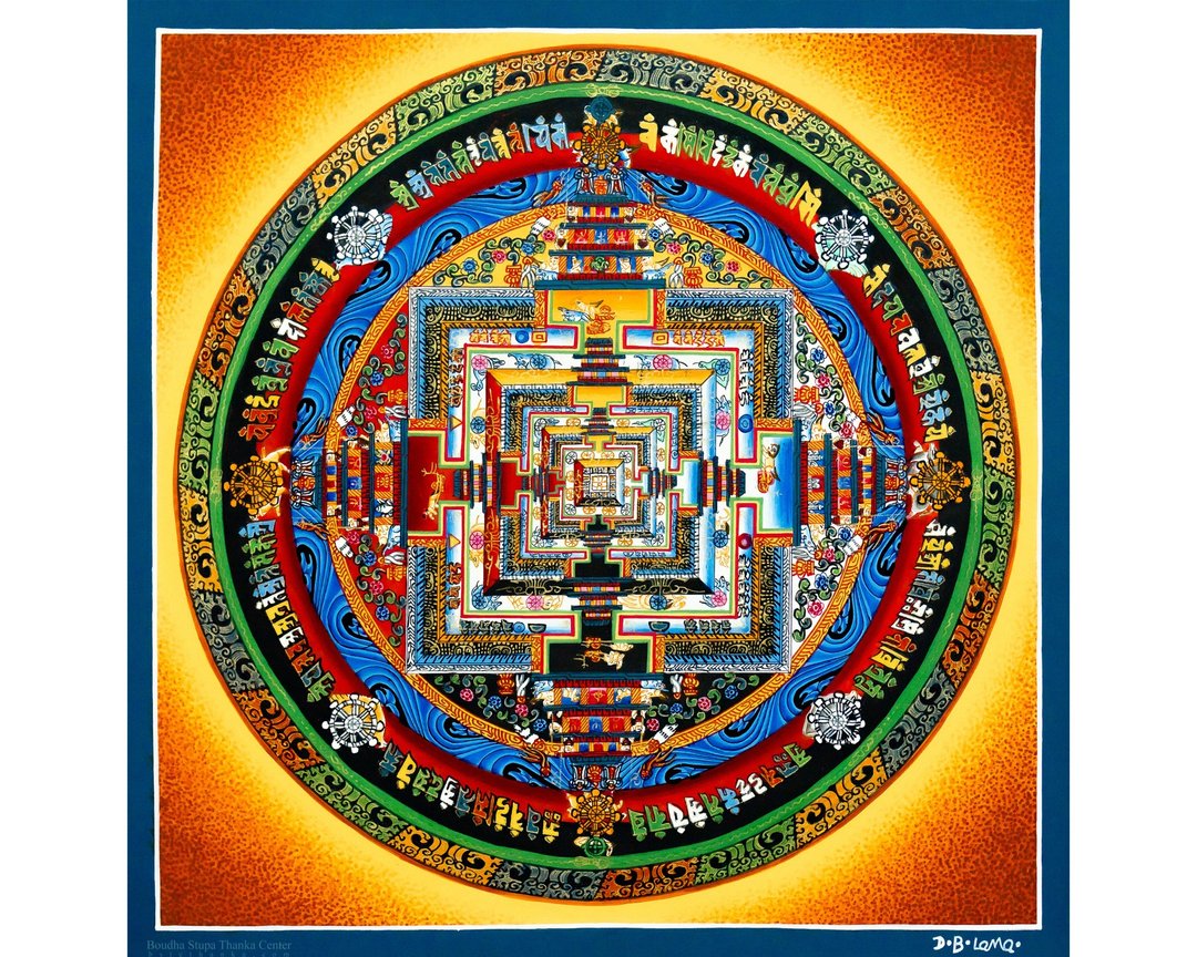 西藏曼殊室利时轮曼荼罗唐卡画 - 墙贴/壁贴 - 其他材质 多色