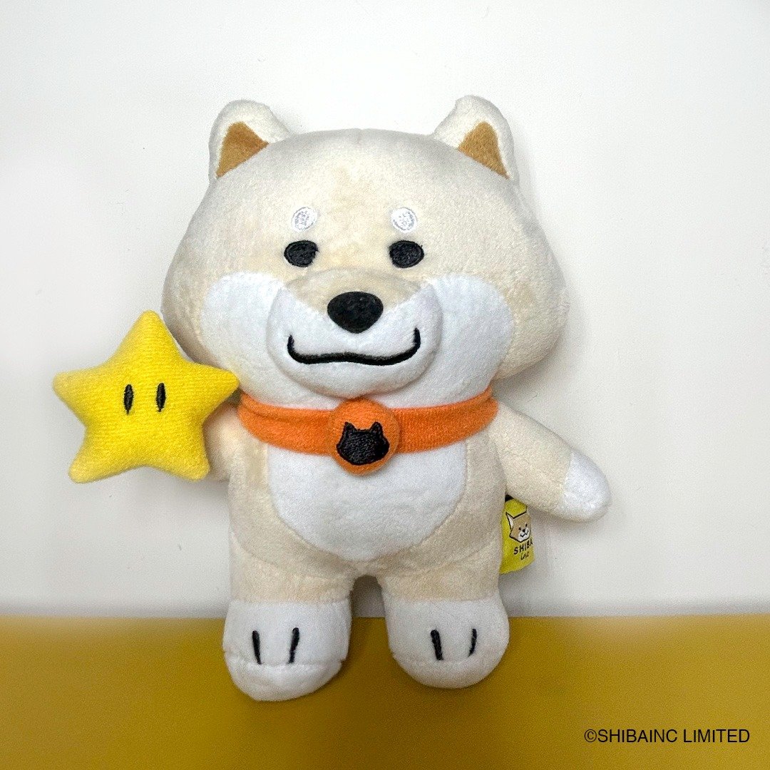 SHIBAINC 毛公仔, SHIBE, 柴犬, 毛绒玩具, 玩具 20cm - 玩偶/公仔 - 其他材质 白色