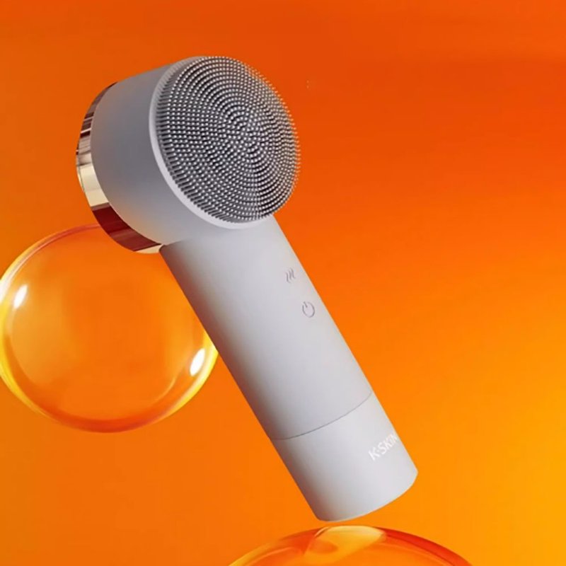 【免运】金稻洁面仪器清洁毛孔脸部净肤电动家用按摩硅胶充电式震 - 脸部清洁/卸妆用品 - 其他材质 银色
