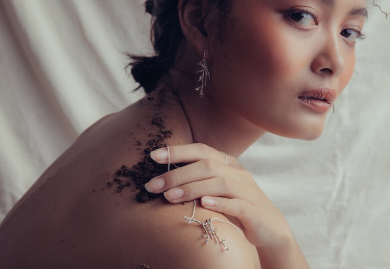 银饰-共生 - 项链 - 纯银 