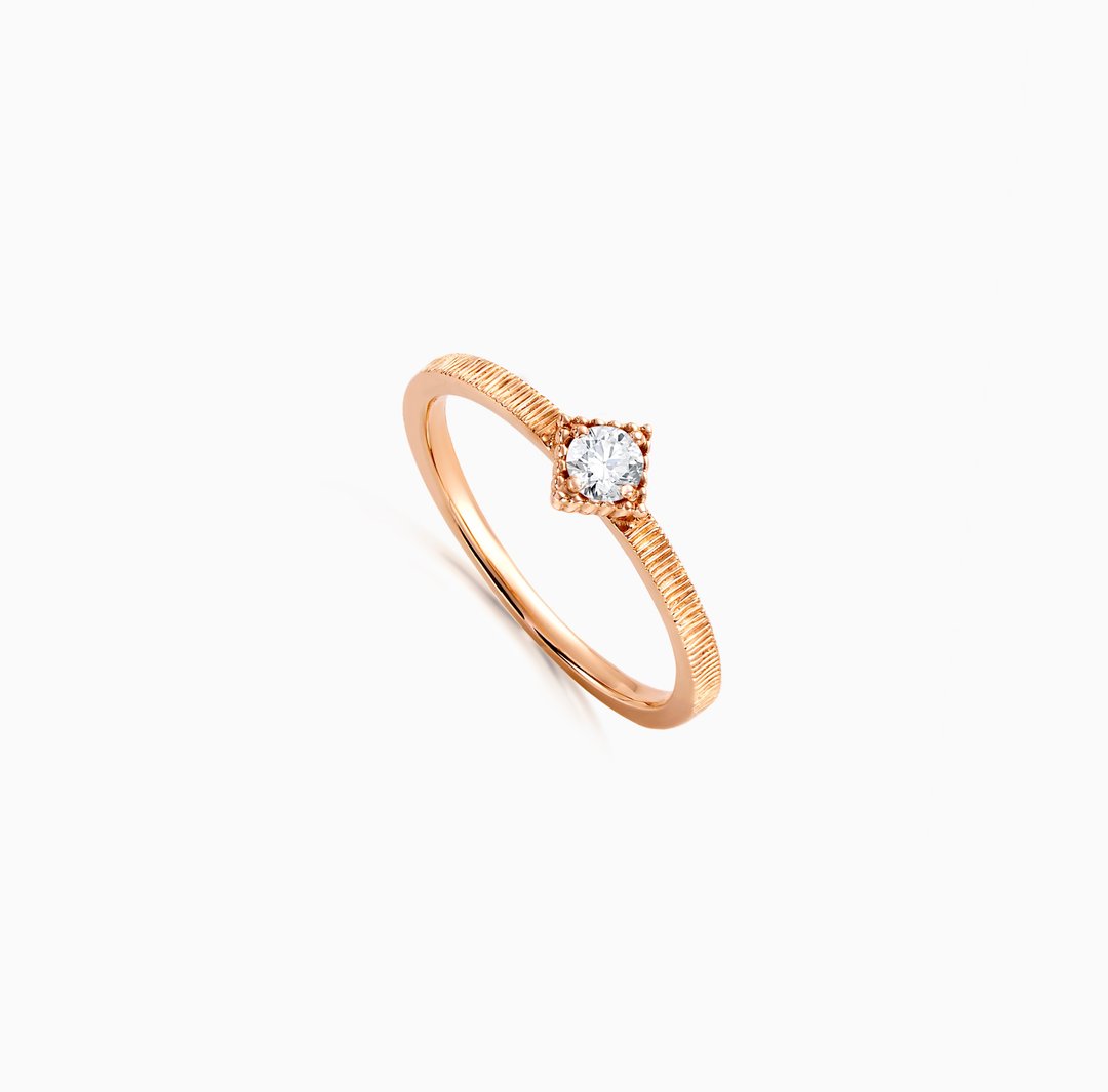 FRANKNESS  18K 复刻钻戒－优雅授勋 - 对戒 - 玫瑰金 多色