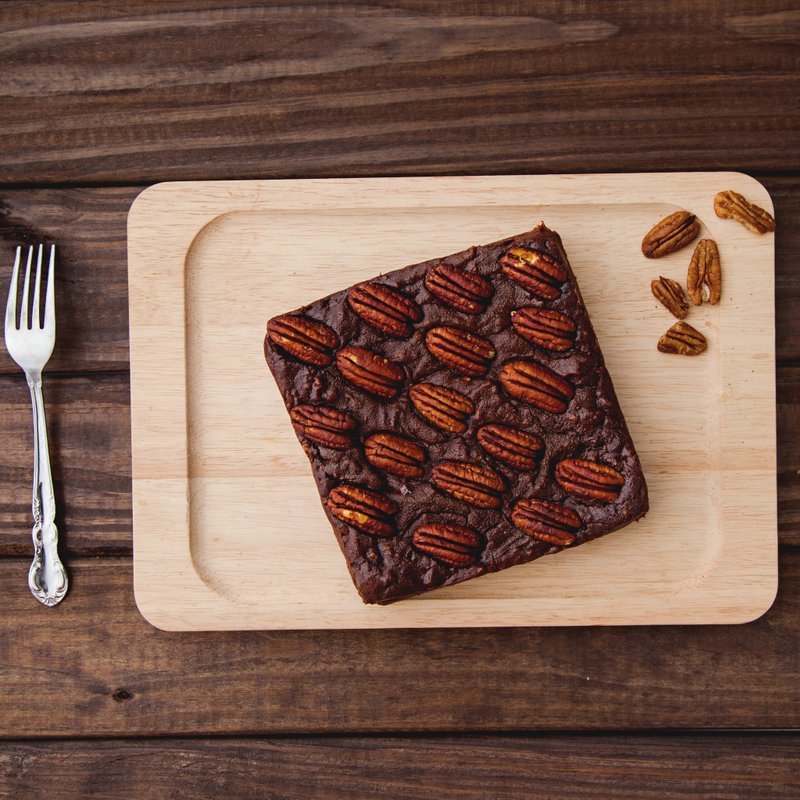 法国人.布朗尼6寸#70%苦甜巧克力#满满胡桃 - 巧克力 - 新鲜食材 咖啡色