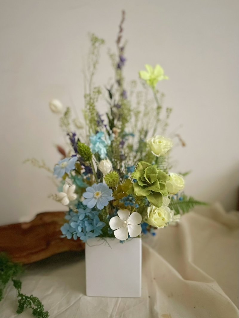 【永生花礼】草野永生桌花/开幕花礼/升迁花礼/祝贺花礼 - 摆饰 - 植物．花 多色