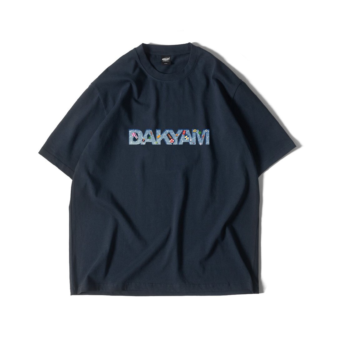 DAKYAM Summer the Pool 文字型创意泳池印花休闲短袖T恤 - 男装上衣/T 恤 - 棉 