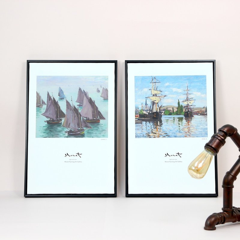 HomePlus 油画布装饰框画 组合C款 黑框 40x60cm 室内设计 布置 摆设 画框 照片墙 创意 壁贴 - 画框/相框 - 木头 黑色