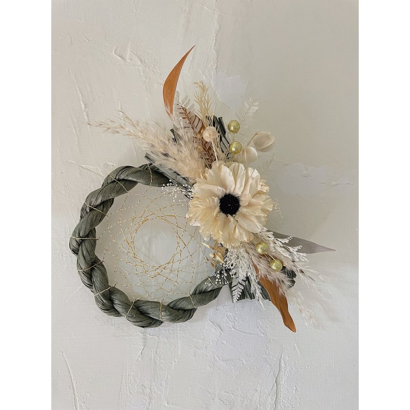 添好运注连绳/过年/花圈/风格系 - 干燥花/捧花 - 其他材质 