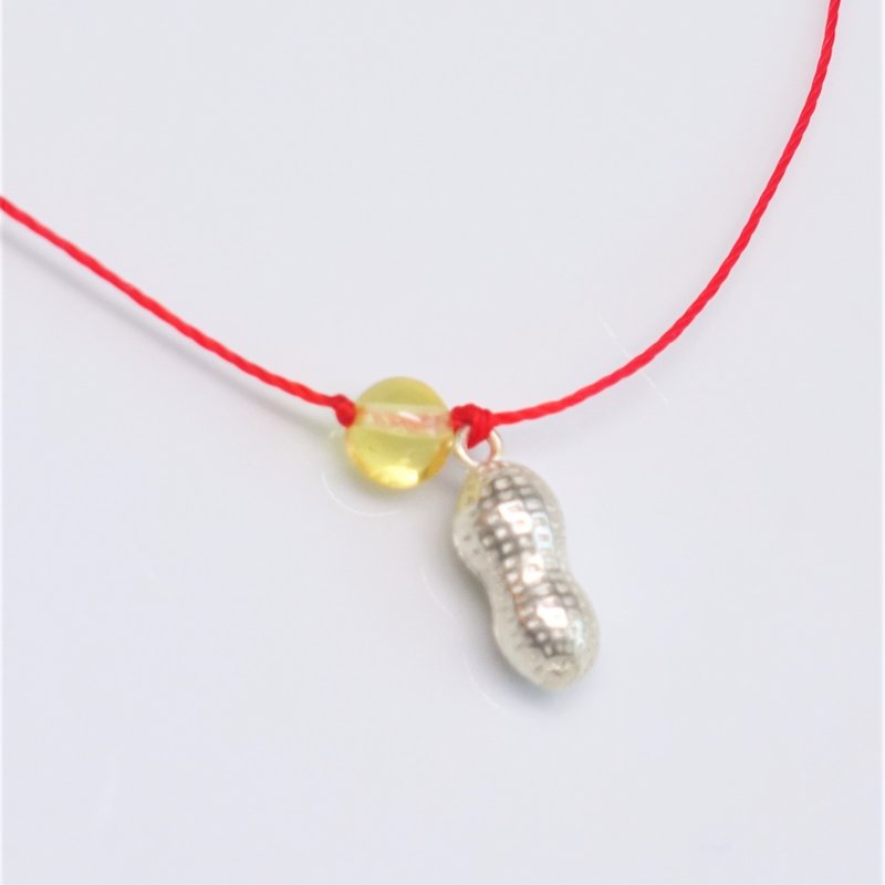 好事会花生 琥珀蜡线手链 - 手链/手环 - 其他材质 黄色