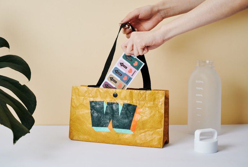 手提包 购物袋 礼品包装杜邦Tyvek 耐磨可洗 独家 设计 交换礼物 - 手提包/手提袋 - 环保材料 多色