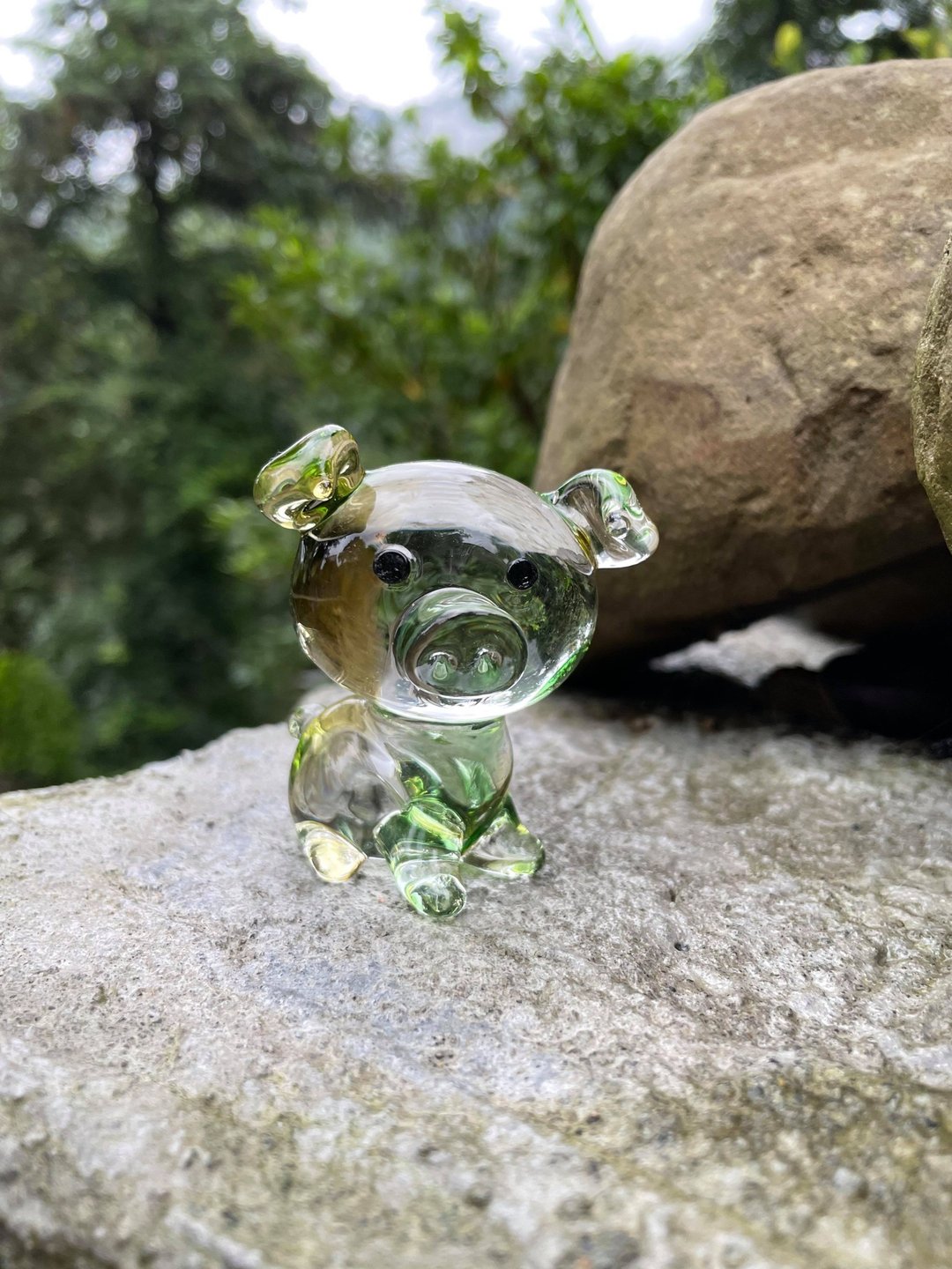 水晶玻璃 Q版生肖 猪 - 摆饰 - 玻璃 