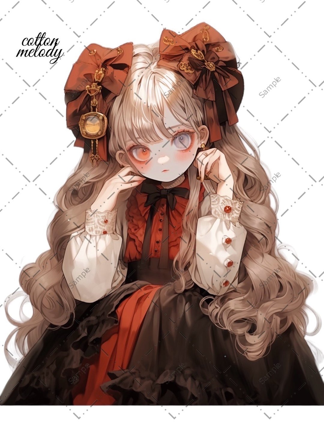 original sticker no.617 人物贴纸 原创贴纸 人物贴纸 女孩贴纸 原创人物贴纸 - 贴纸 - 纸 