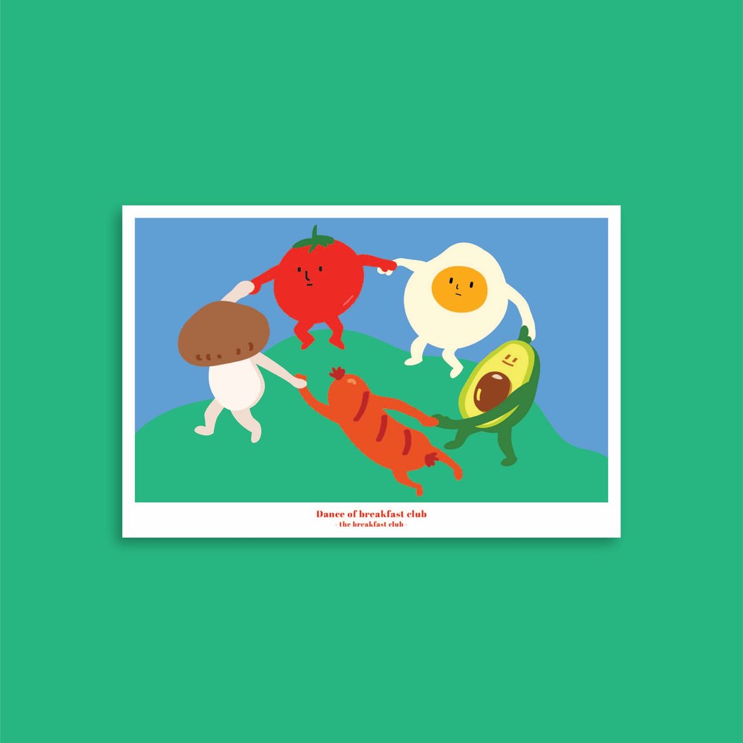 Postcard - Dance of Breakfast Club - 卡片/明信片 - 纸 