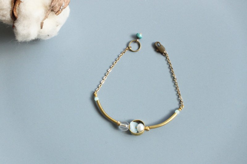 日冕 焕 -手链 手环 - 手链/手环 - 铜/黄铜 蓝色