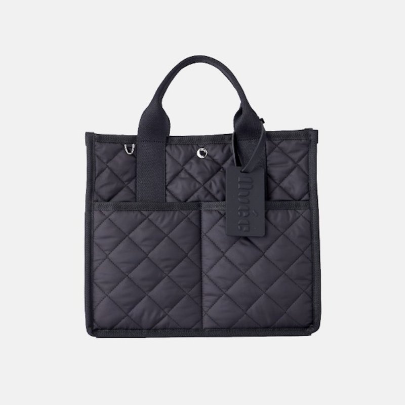 RoiBag 衬垫款_黑色 - 手提包/手提袋 - 棉．麻 黑色