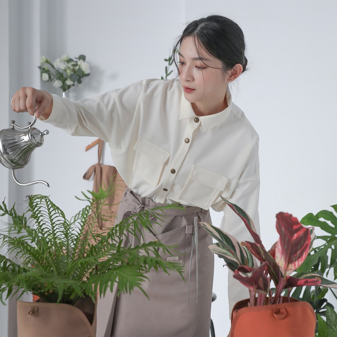 【闺蜜穿搭组合】冉冉大口袋衬衫 - 女装上衣 - 其他材质 多色
