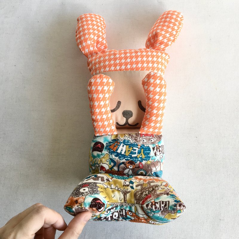 Homycat sleepyhead bunny junior (foldable, orange) - 玩具/玩偶 - 其他材质 
