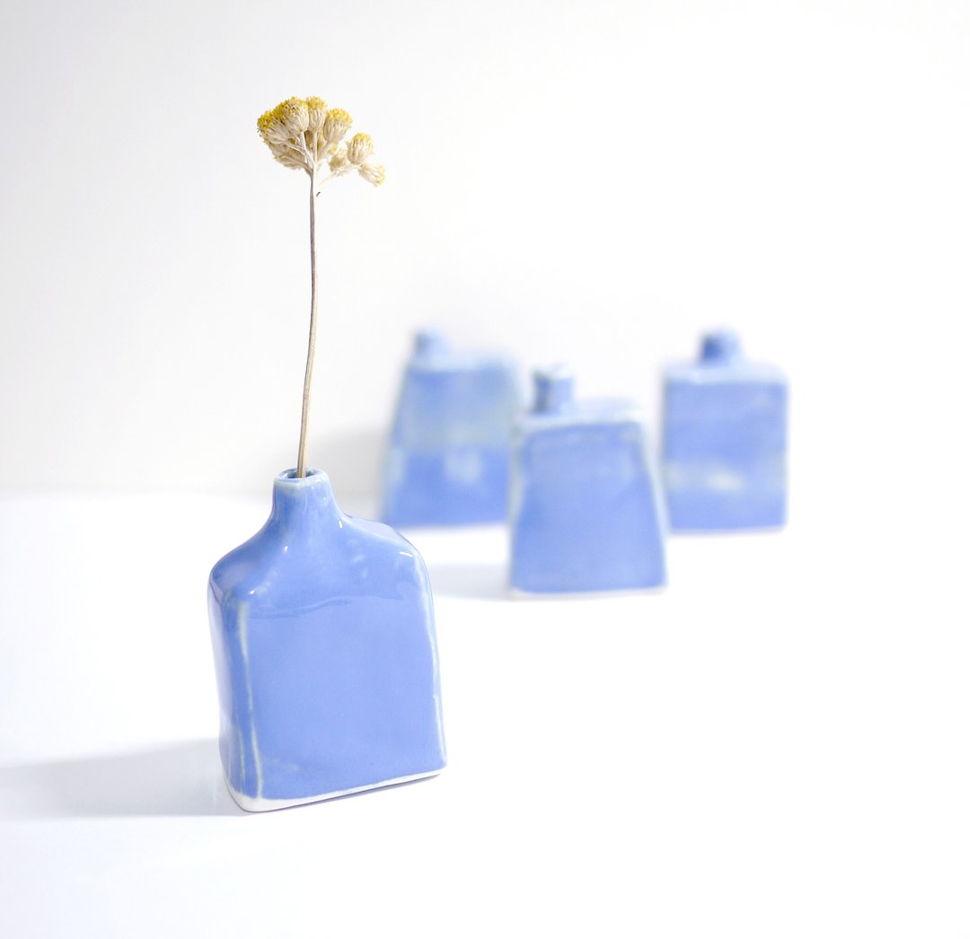 tome | 停止瓶子 共四款 - 花瓶/陶器 - 瓷 蓝色