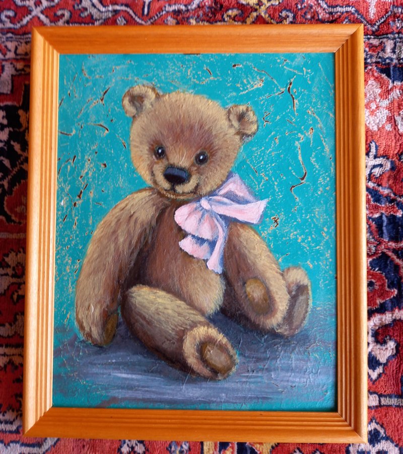熊画原创艺术动物油画 - 海报/装饰画/版画 - 其他材质 蓝色