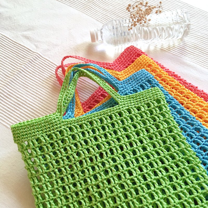 hm2。拉菲纸纤 简单提袋 亮彩系 - 手提包/手提袋 - 纸 多色