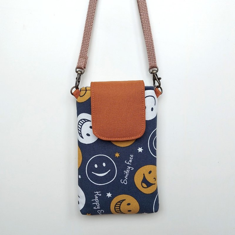 斜背/颈挂 手机包-笑脸 - 手机壳/手机套 - 棉．麻 
