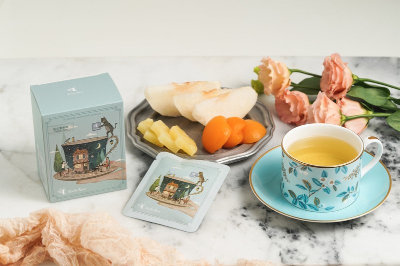 法式蜜桃绿 Peach Vert - 茶 - 纸 绿色