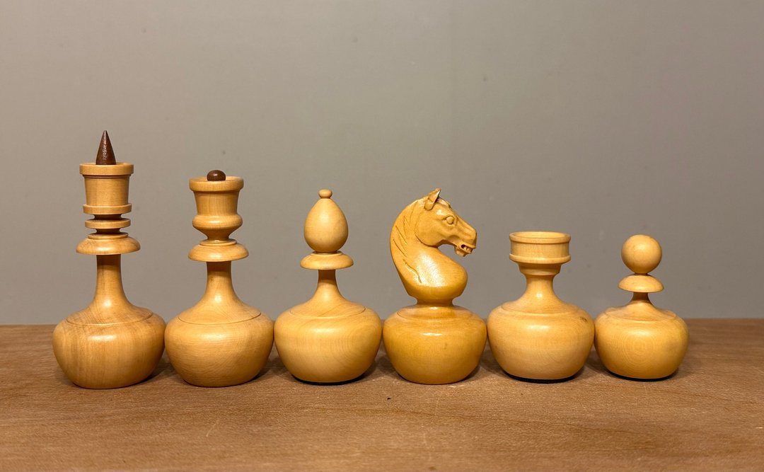 卡尔波夫西洋棋套装，1990年代 - 桌游/玩具 - 木头 