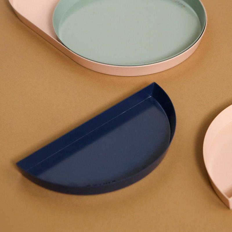 几何创意桌面收纳托盘-半圆-01海军蓝,E2D10638 - 收纳用品 - 其他材质 蓝色