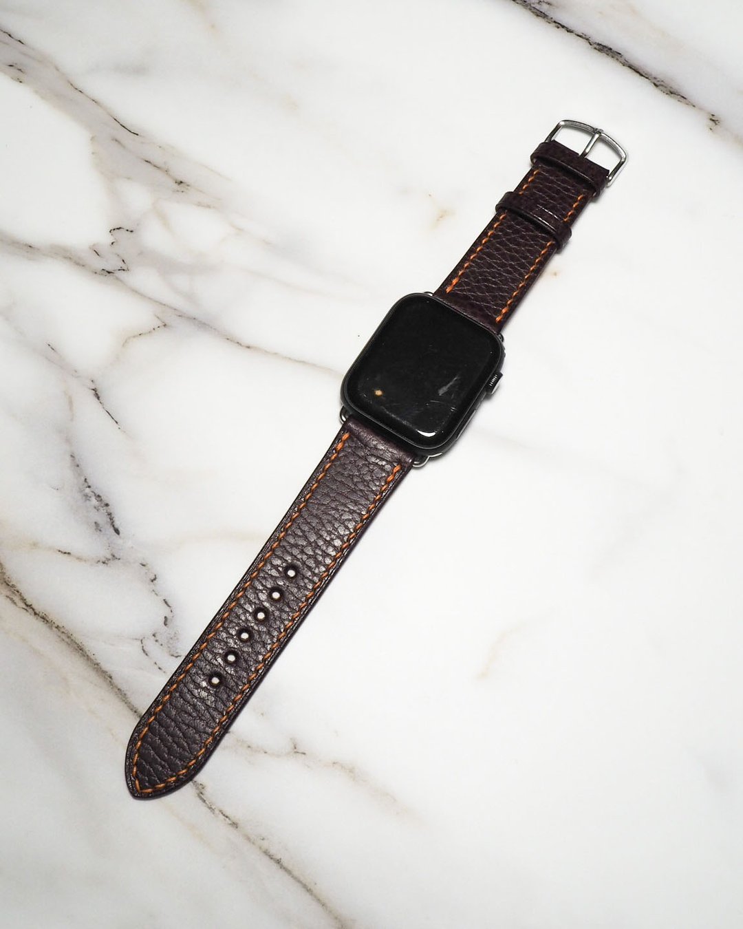 意大利荔枝纹皮 Apple watch 表带 - 表带 - 真皮 红色