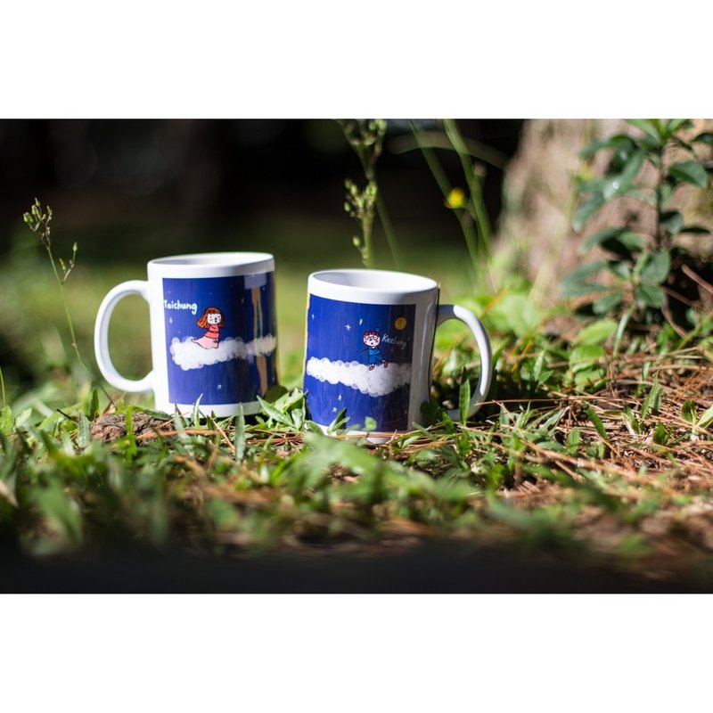 【定制化】 马克杯| 手绘Q版 纪念礼物 情侣对杯 - 其他杯子 - 瓷 白色