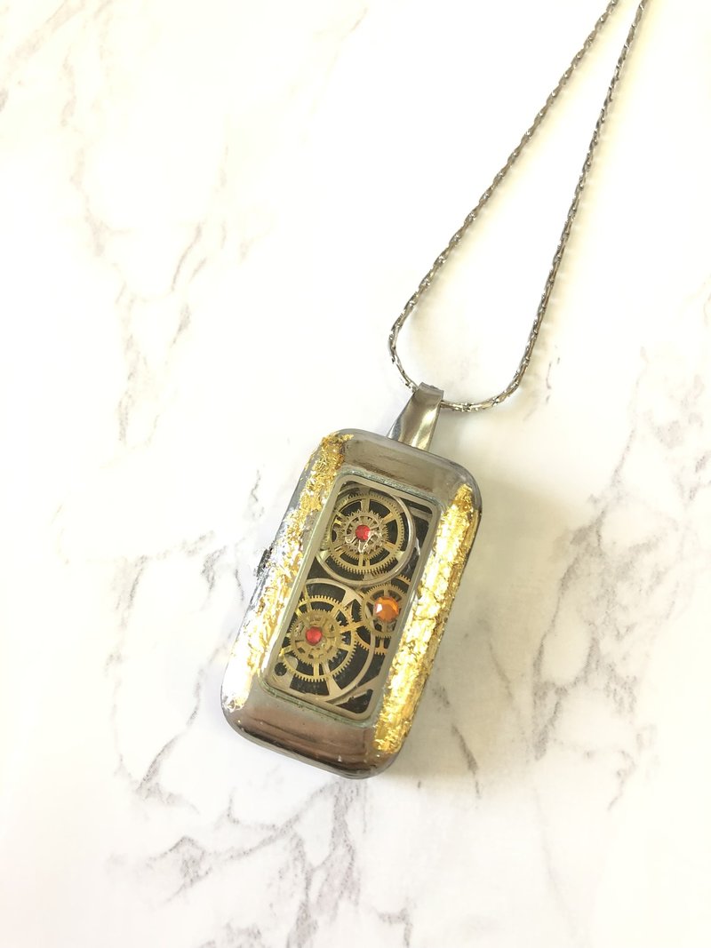蒸气庞克风格旧机芯零件项链 - 项链 - 其他金属 银色